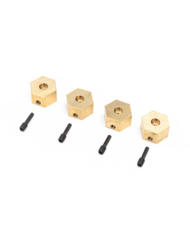 Hex Hubs  Brass (7g): UTB18 (4)