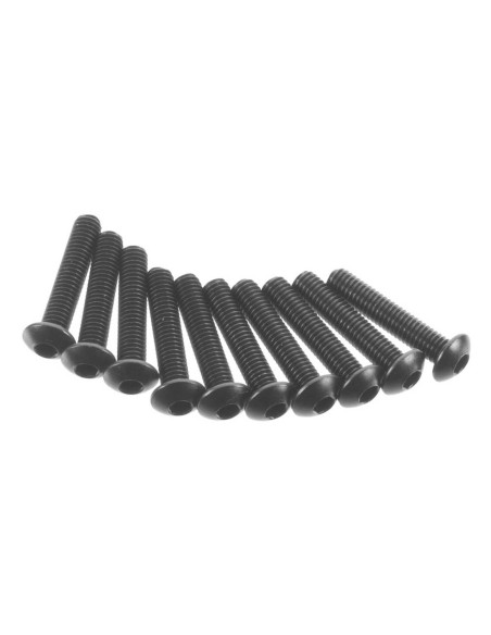 Hex Socket Button Head M3x15mm Black (10)