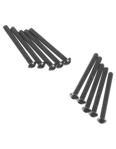 Hex Socket Button Head M3x30mm Black (10)