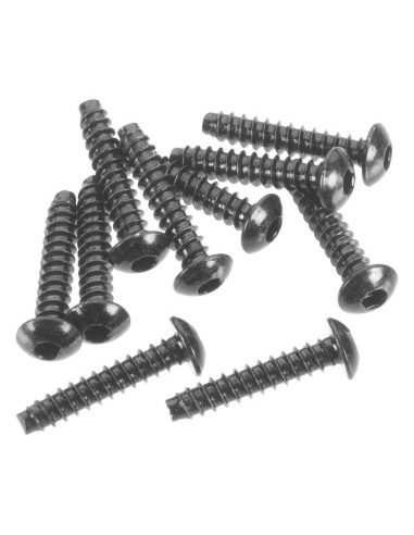Hex Socket Tapping Button Head M3x15mm Blk(10)