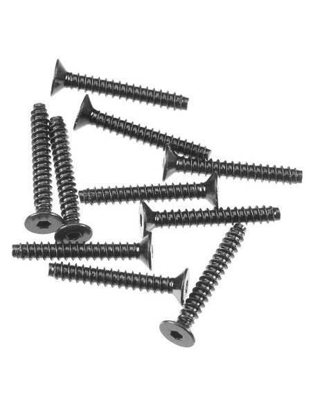 Hex Socket Tapping Flat Head Blk M2.6x18mm(10)