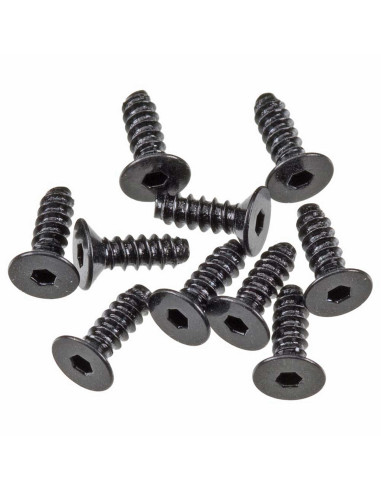 Hex Socket Tapping Flat Head M2.6x8mm Blk(10)