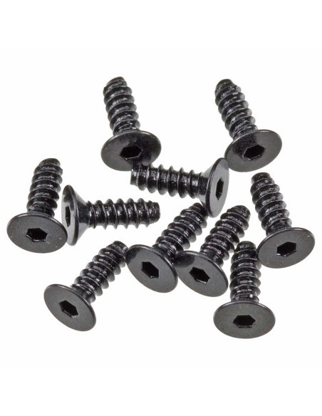 Hex Socket Tapping Flat Head M2.6x8mm Blk(10)