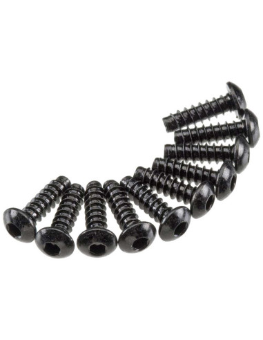 Hex Tap Button Head M3x10mm Black (10)