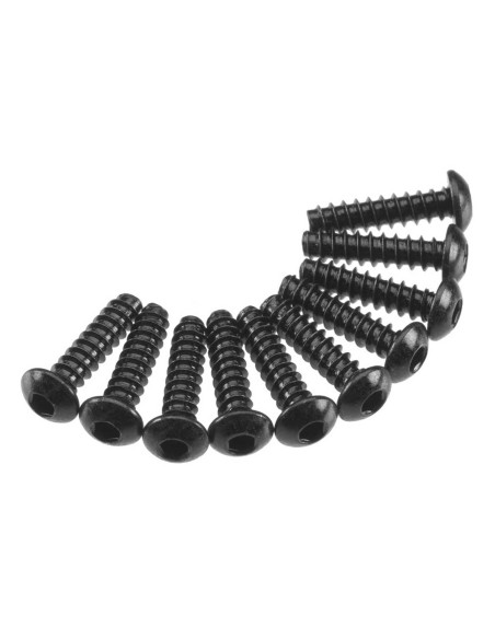 Hex Tap Button Head M3x12mm Black (10)