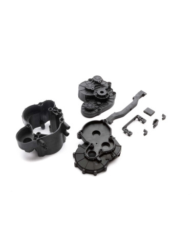 SCX6: 2-Speed Transmission Case-Brace Set