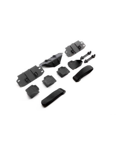 SCX6: Battery Trays & Straps Set
