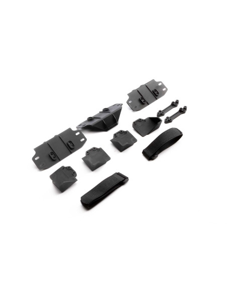SCX6: Battery Trays & Straps Set