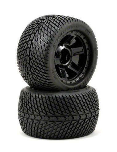 PRO1177-11 Pro-Line 3.8" Road Rage Tire w/Desperado 17mm 1/2" Offset MT Wheel (Black) (2)
