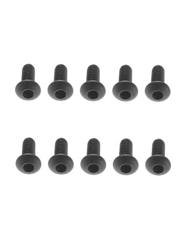 M2.6x6mm Hex Socket Button Black (10)