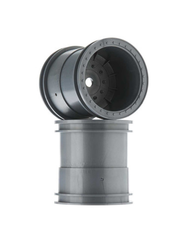 1-10 2.2 Monster Truck Wheels  12mm Hex  Silver...