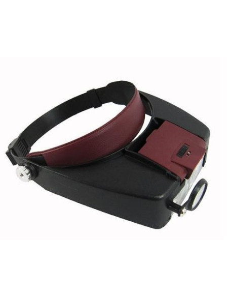 Lupa Leds Binocular de visera con monóculo