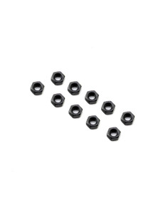 M3 Nut  Thin  Black (10)