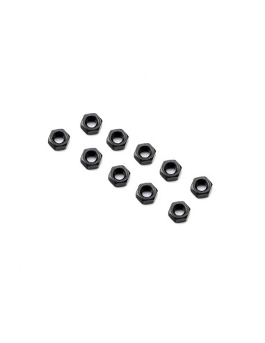 M3 Nut  Thin  Black (10)