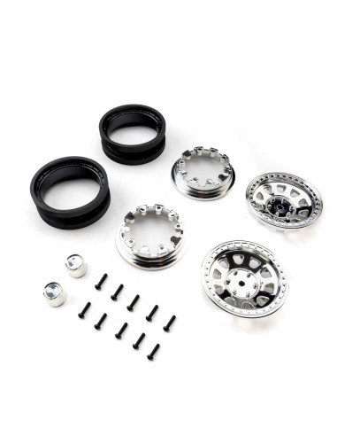 1.9 Raceline Daytona Beadlock Wheels  Chrome (2)