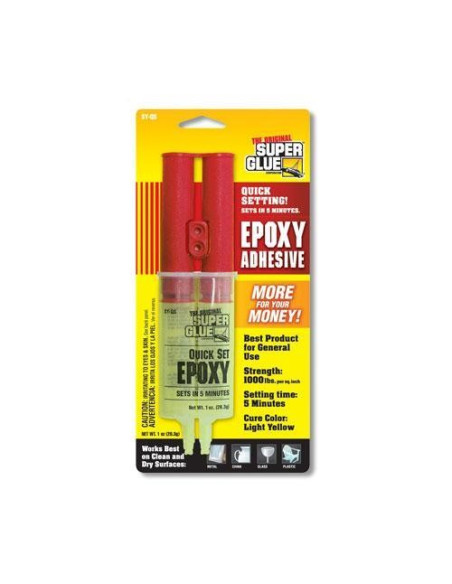 Super Glu EPOXY 5 min. 2 componentes (28.3grs)
