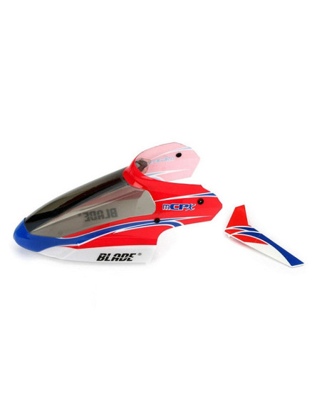 Complete red canopy with vertical fin: mcp x