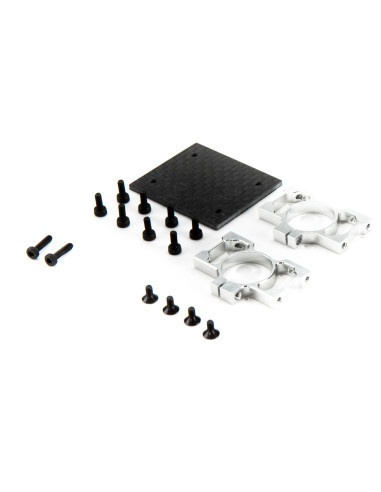 Aluminum Tailboom Mount and C-F Plate: 270 CFX