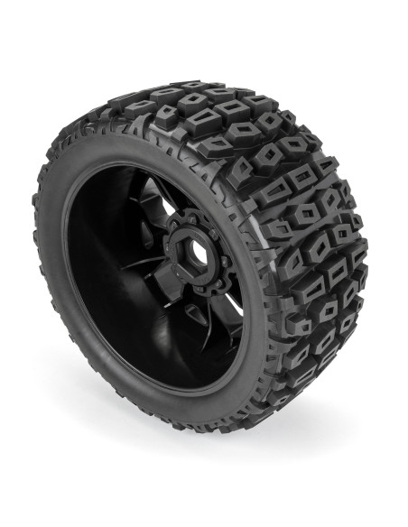 1-6 Brutus F-R 5.7" Monster Truck Tires MTD 24mm Black Ripper (2)
