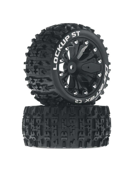Lockup ST 2.8" 2WD Mounted Rear Tires  Black(2)