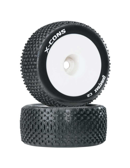 X-Cons 1-8 Mounted 1-2" Offset C2 Truggy Tires (2)