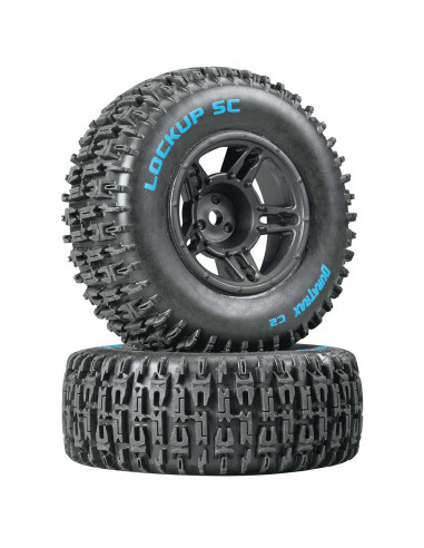 Lockup SC Tire C2 Mounted Black Front: Slash(2)