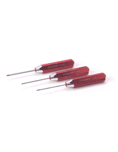Machined Hex Driver Metric Set  Red