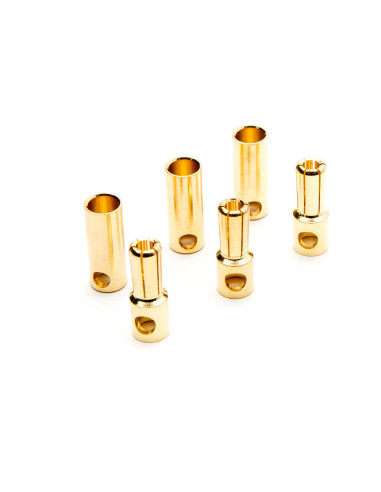 Connector: Gold Bullet Set  5.5mm (3)