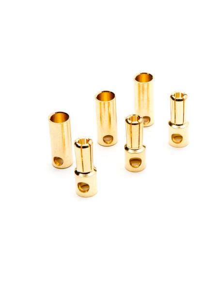 Connector: Gold Bullet Set  5.5mm (3)
