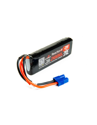 7.4V 2000mAh 2S 30C Reaction 2.0 LiPo Battery: EC3