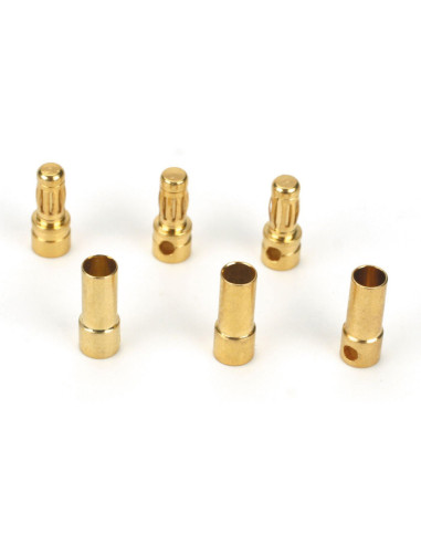 Connector: Gold Bullet Set  3.5mm (3)