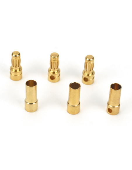 Connector: Gold Bullet Set  3.5mm (3)
