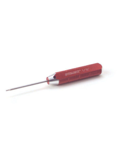 Machined Hex Driver  Red: 1-16"