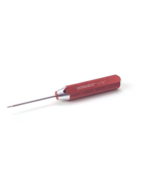 Machined Hex Driver  Red: 1-16"