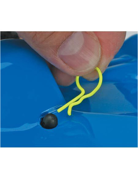 Bent Body Clips Yellow (8)