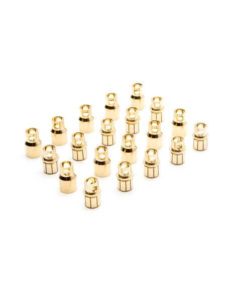 Connector: Gold Bullet Set  8.0mm (10)