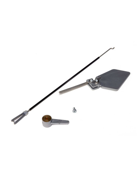 Water Rudder with Pushrod  Silver  39.5" Floats