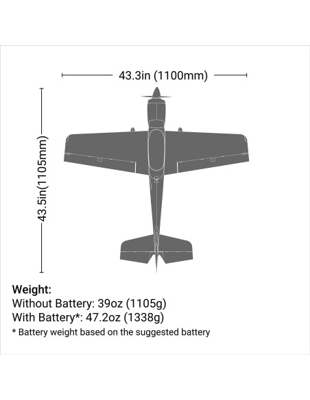 Sportix 1.1m BNF Basic with AS3X+ & SAFE Select