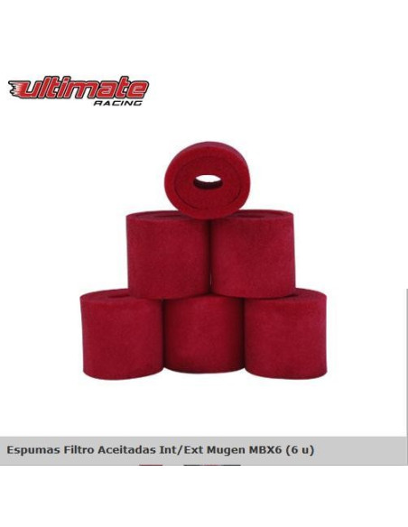 UR0521-6 Espumas aceitadas int/ext para Mugen MBX6 (6u.)