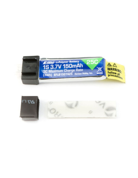 3.7V 150mAh 1S 25C LiPo Battery: PH 1.25 (Ultra Micro)