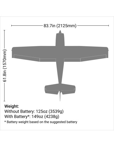 Carbon-Z Cessna 150T 2.1m BNF Basic