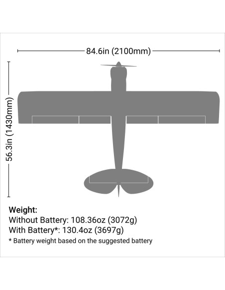 Carbon-Z Cub SS 2.1m BNF Basic with AS3X and SAFE Select