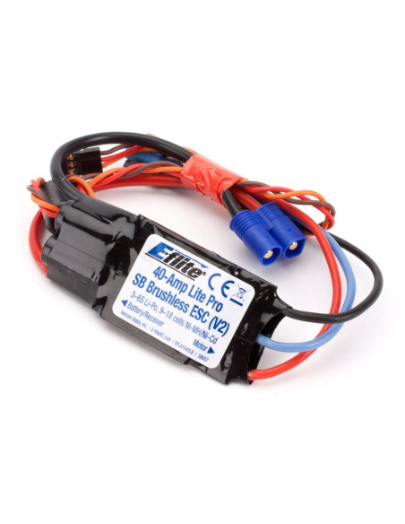 40-Amp Lite Pro Switch-Mode BEC Brushless ESC V2: EC3