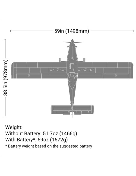 Air Tractor 1.5m BNF Basic with AS3X and SAFE Select