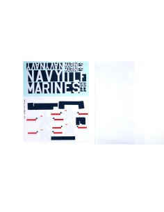 Decal Sheet: 1.2m F4U-4