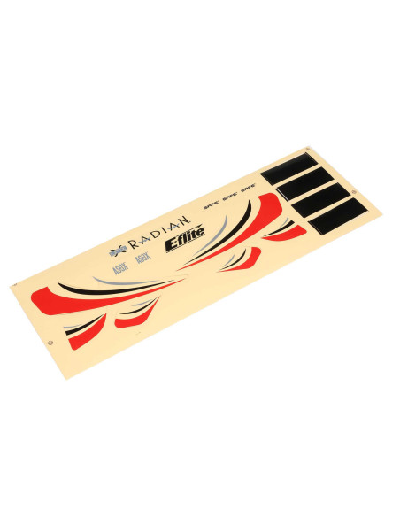 Decal Sheet: UMX Radian  Red
