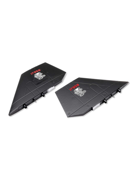 Fin Set  Black: SR-71 Twin 40mm EDF