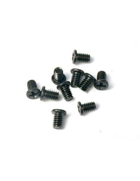 SG4613 Tornillos cabeza plana chasis SF M2x3mm. Acero negro.