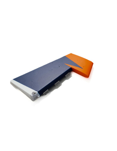Painted Rudder with Hinges: Extra 330 SC 1.3m