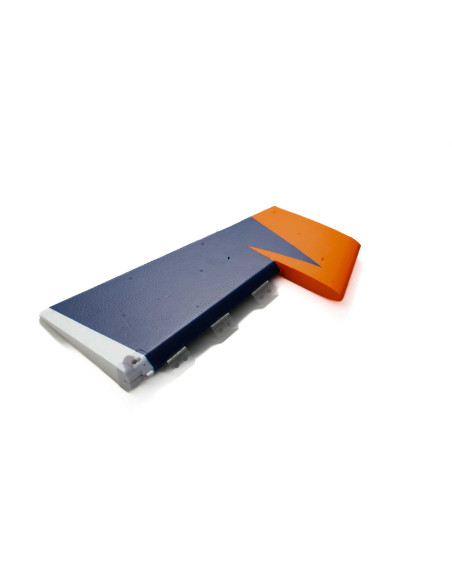 Painted Rudder with Hinges: Extra 330 SC 1.3m